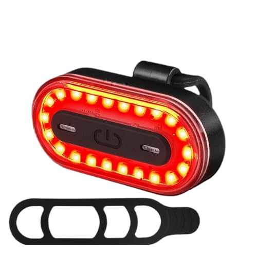 Luz de Ciclismo Trasero, luz Trasera para Bicicleta | Linterna de Advertencia LED de Seguridad Ciclista Brillante - Luz de Scooter Recargable para Viajes de Campamento de montaña Road