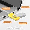 Bulk USB Flash Drives, 10 Pack 4GB Flash Drives and 10 Pack 256MB Flash Drives, Swivel Memory Stick Photo Jump Drive Pendrive Zip USB Sticks for Data Storage and Transfer