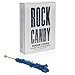 12 NAVY BLUE ROCK CANDY STICKS - EXTRA LARGE - ORIGINAL FLAVOR - INDIVIDUALLY WRAPPED ROCK CANDY ON A STICK - FREE "HOW TO BUILD A CANDY BUFFET" GUIDE INCLUDED