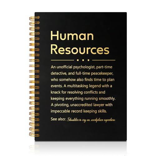 PUVOXHO Human Resources Definition Hardcover Spiral Notebook, 160 Pages Journal