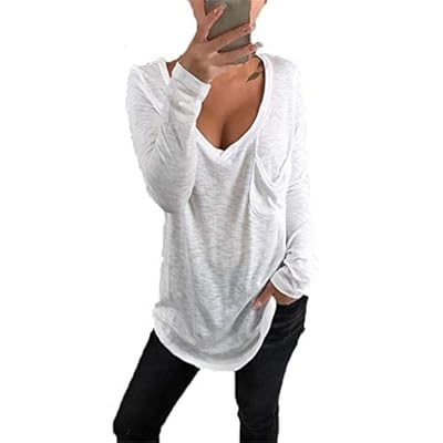 Lose Tasche Mit V-Ausschnitt