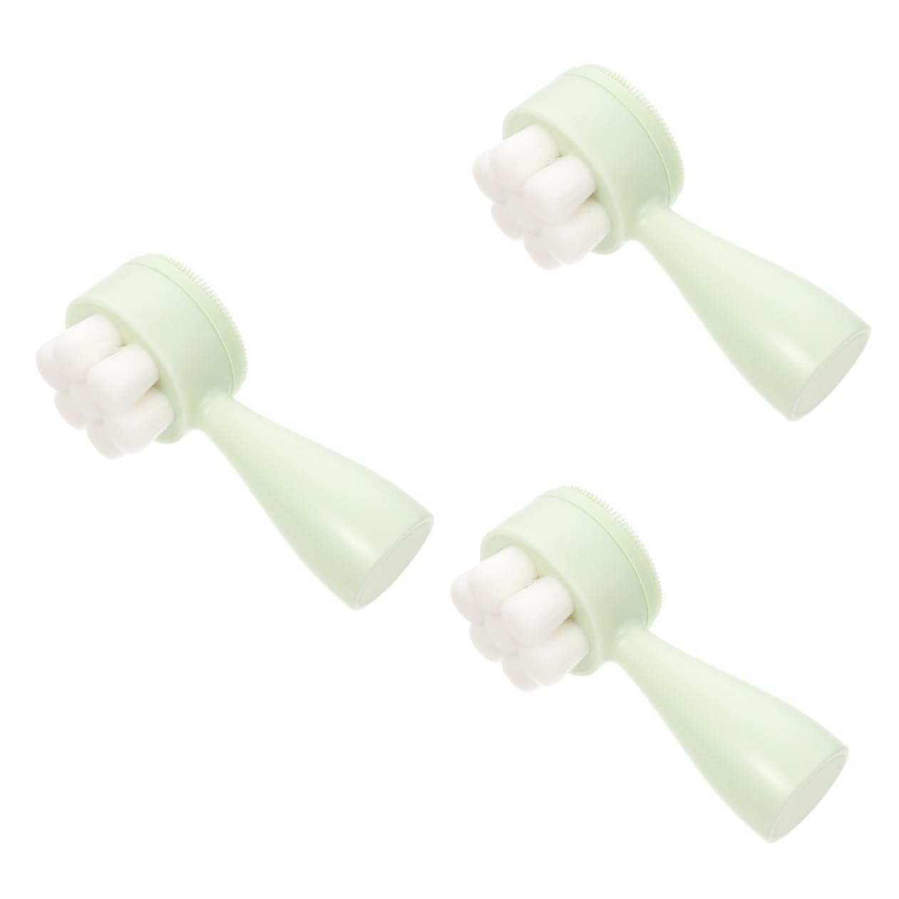 FRCOLOR Cepillo Facial De Limpieza Profunda De 3 Piezas Cepillo De Limpieza Facial Doble Para Todas Las Edades.