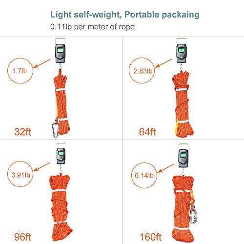 image for X XBEN Outdoor Climbing Rope Rock Climbing Rope, Escape Rope Climbing 