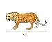 Gemini&Genius Jaguar Toys, Safari Animal Cheetah Toys, Leopard Family Playset Figures, Wildlife World Models, Birthday Cake Toppers or Gifts for Kid (5Pcs)