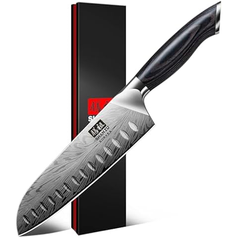 SHAN ZU Professional Santoku Knife 20cm Cover