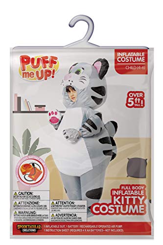 Spooktacular Creations Inflatable Halloween Costume Full Body Kitty Cat Inflatable Animal Costume - Child Unisex M (Child 4-6 Yr) #TOP5