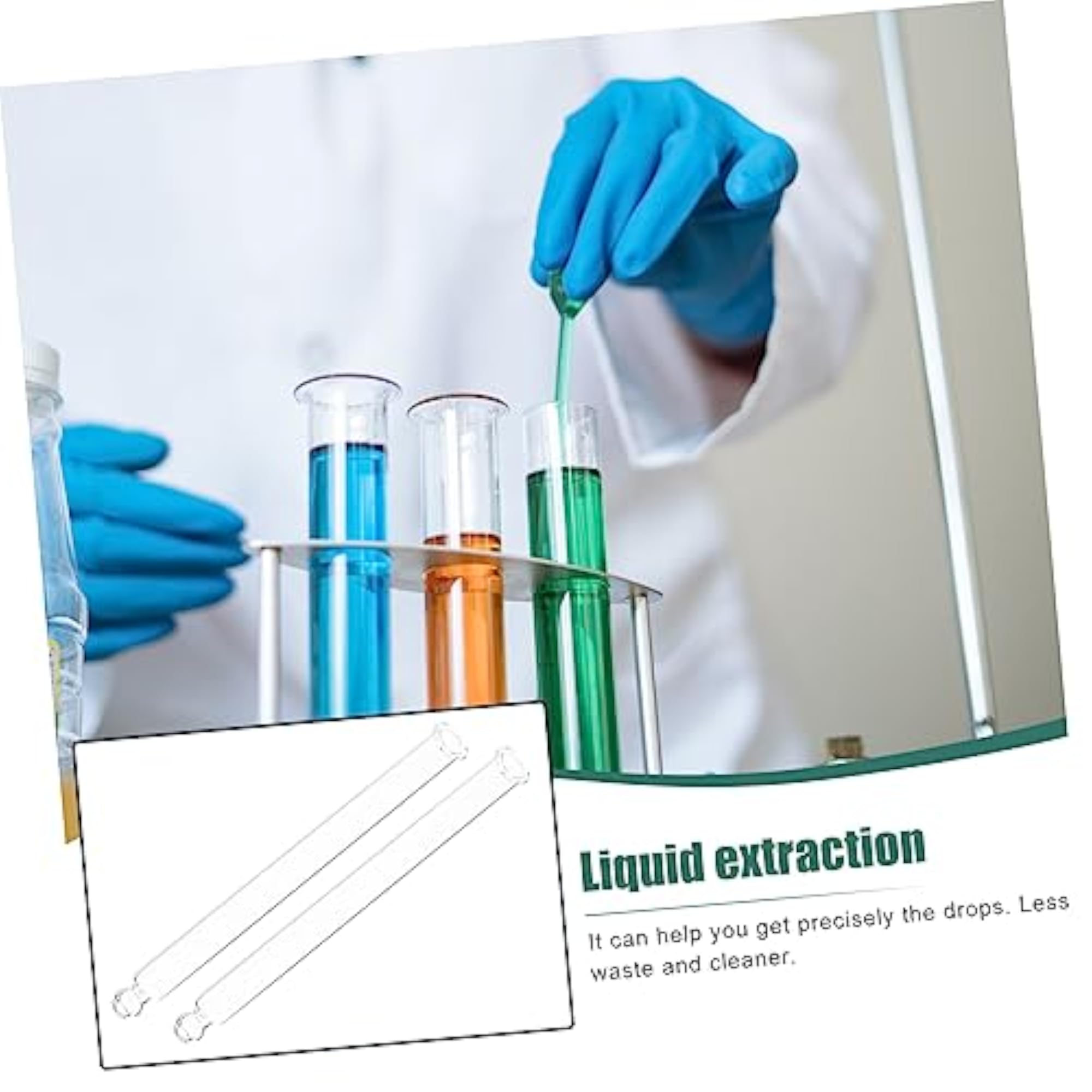 60Pcs Glass Cosmetic Liquid Droppers for Home and School Experiments