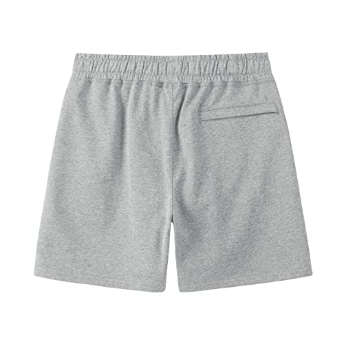 Dr.cyril Men's 5.5" Athletic Gym Shorts Cotton Sweat Shorts With Zipper Pockets Workout Jogger Shorts(M, Light Grey Zip Pockets) #TOP2
