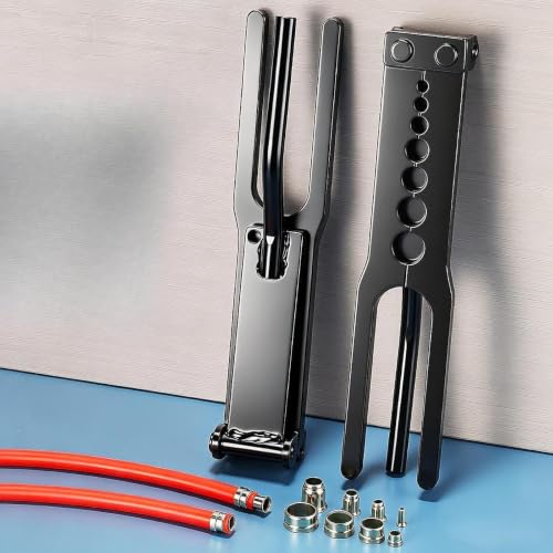 Alicates remachables de mangueras con sistema de apriete constante seguro 4