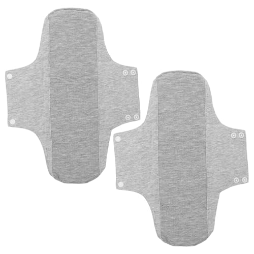 COLLBATH 2 Piezas Compresas Menstruales Protección Ultrafina Nocturna Reutilizables de Algodón y Absorbente para Mujeres Posparto para Cuidado Diario