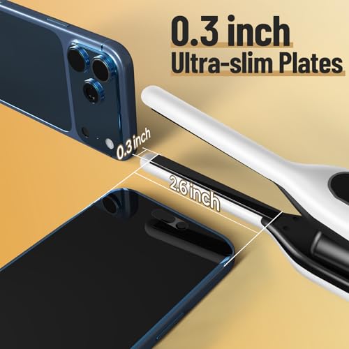 Miniatura 2 de Sunmay Voga Mini Plancha De Pelo Inalámbrica Para Cabello Corto, Plancha Plana De Lápiz Pequeño De 3 10 Pulgadas, Plancha De Pelo Inalámbrica Portátil 2 En 1 Y Rizador Para Viajes