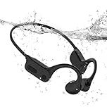 Tayogo Bone Conduction Headphones Open Ear Headphones with Microphone, 15 Hours Playtime Bluetooth 5.4 Headphones, IPX8 Waterproof Sports Headphones for Swimming, Running, Cycling, Walking