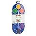 Produktbild PRIMO Jumbo  Aquarellfarben für Kinder mit 10 Farben ab 3 Jahren, Durchmesser 44 mm + 1 Aquarellpinsel zum Malen, Malpaletten-Set für Malerei und Kreative Arbeiten
