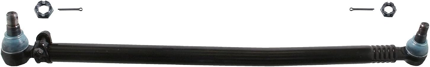 febi bilstein 46126 Drag Link with castle nuts and cotter pins, from steering gear to 1st idler arm, pack of one