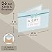 Juvale Blank Gift Cards - 36-Pack 4 x 6 in Blue 250 GSM & Envelopes - Customizable Gift Certificates for Business, Salon & Spa - Paper Certificates