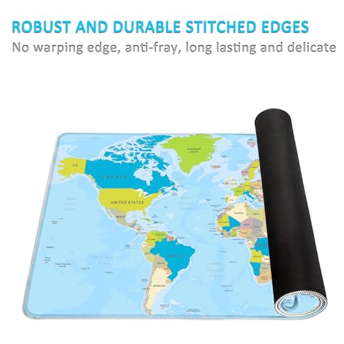 Clavier multifonction mouse pad grand format lavable anti frottement