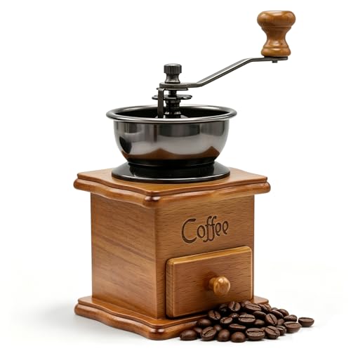 BangBoom Wooden Manual Coffee Grinder with Porcela