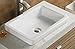 Elimax's Bathroom SR-7444 Ceramic Porcelain Vessel Sink With Free Chrome Pop Up Drain (Chrome Pop UP Drian), SR-7444-White Chrome Drain