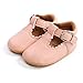 Auxm Zapatos de princesa para bebé, suela suave, antideslizantes, de piel, informales, adecuados para 0 – 18 meses, color, talla 19 EU