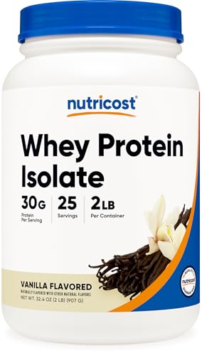 Image of Nutricost Whey Protein Isolate Powder (Vanilla) 2LBS