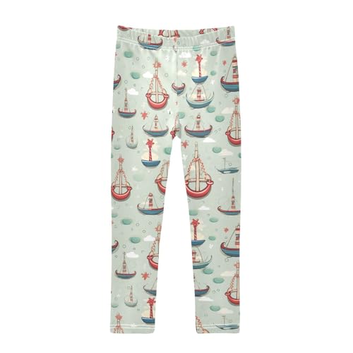 Girls' Leggings Boat Ocean Kids Yoga Tights Pants 1 Pack 20850490