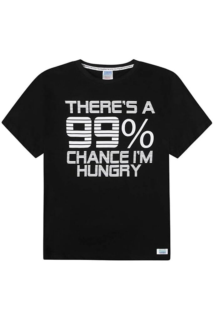 thepyjamafactory Ragazzi There's a 99% Chance I'm Hungry Corto Cotone Pigiama