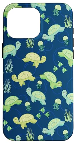 Cartoon Kawaii Womens Girls Kids Sea Turtle Lover Pattern �X�}�z�P�[�X iPhone 16 Pro Max �p