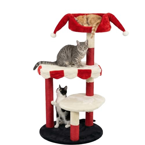 Torre para Gatos de Tema Circo y Payaso, Multi-nivel miniatura 1