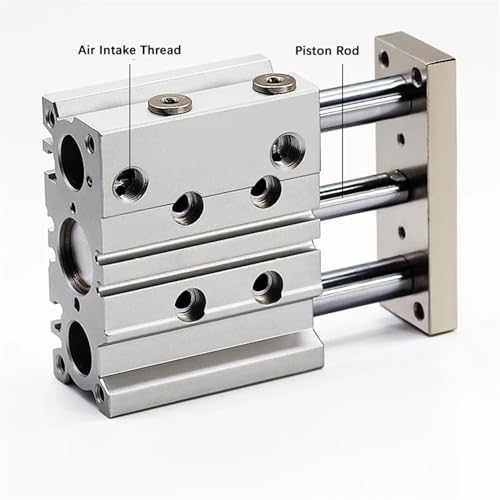 Vérin de guidage compact pneumatique PL32 à PL100 course 25