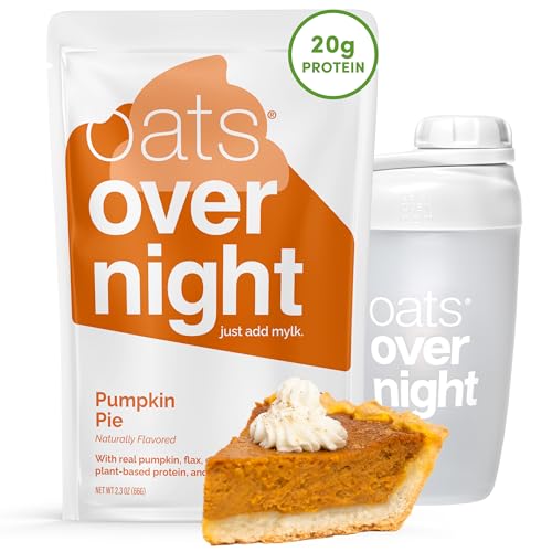 Oats Overnight Pumpkin Pie - Vegan Overnight Oats with 20g
