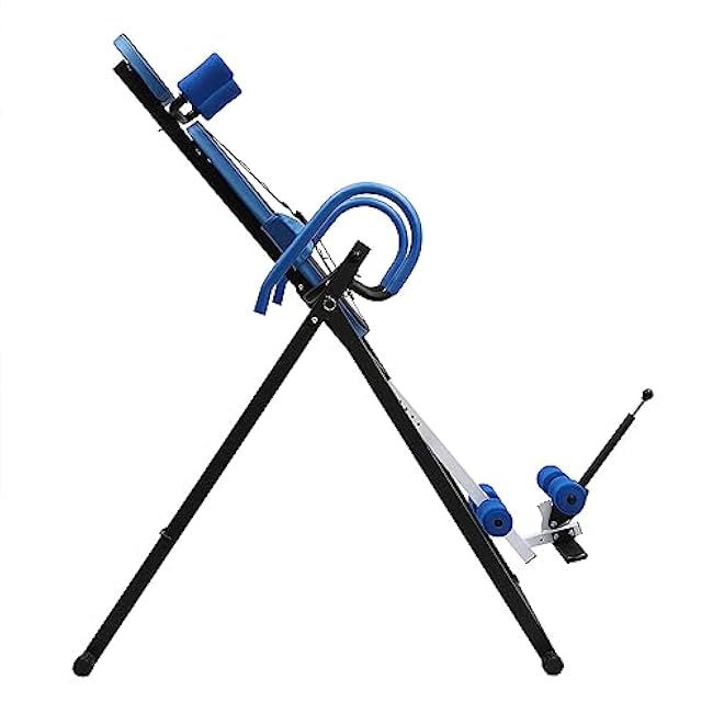 Inversion Table, 330.7lbs Capacity Heavy Duty Inversion Table Heavy Duty Strength Training Inversion Equipment w/Headrest & Adjustable Protective Belt for Back Pain Muscle Tension