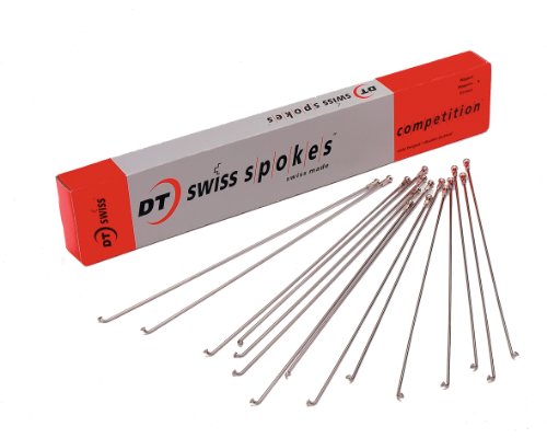 DT Swiss Competition 2.0/1.8 295mm Silver Spokes Box of 100
