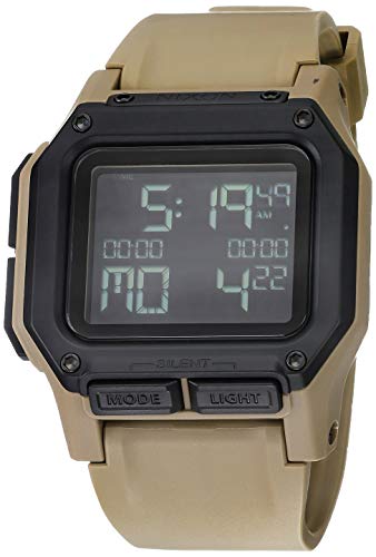 NIXON Regulus A1180 - All Sand - 100m Water Resistant Men's Digital Sport Watch (46mm Watch Face, 29mm-24mm Pu/Rubber/Silicone Band)