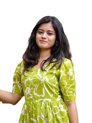 Image of Women's Rayon Printed Anarkali Kurta for Women and Girls, Regular Wear