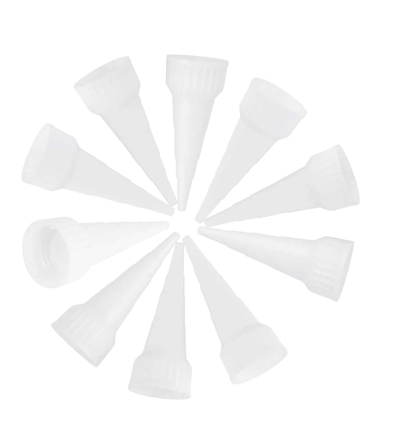 300 Pcs Glue Nozzle Tips – Washable Reusable Precision Applicators for Craft Projects & Bonding Glass Wood Plastic