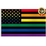 Arosche Pride Flags 3x5 Ft Double Sided Printed Pride Decorations Hanging Outdoor LGBTQ Gay Pride Lo