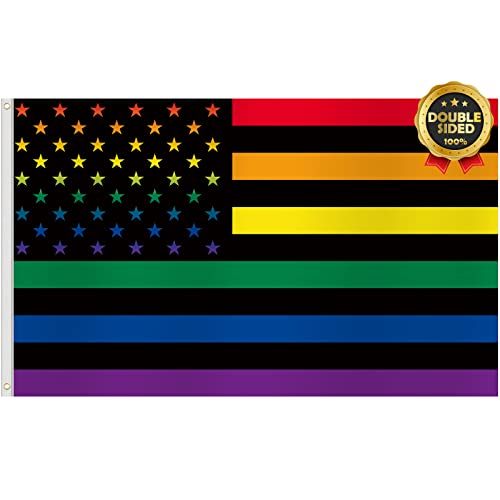 Arosche Pride Flags 3X5 Ft Double Sided Printed Pride Decorations Hanging Outdoor Lgbtq Gay Pride Love Rainbow Flag Party Supplies With Brass Grommets For Indoor Outdoor Garden,Lawn,Yard, Parade Decor #TOP1