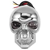 PRETYZOOM Universal Skull Headlight Lamp for Motorcycles - Dual Lens Led Spotlight for Enhanced Night Safety, Compatible with Various Motorbike Brands