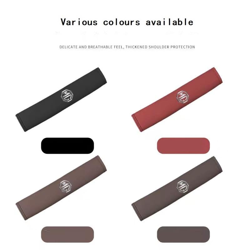 2 Housses De Protection Pour Ceinture De Sécurité Voiture MG MG4 2022-2024 - Amovibles, Velcro, Confortables