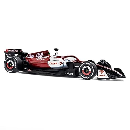 Iyasfpfp Bburago 1:43 2022 Alfa Romeo F1 Racing Team C42 #24 Guanyu Zhou #77 Valtteri Bottas Alloy Car Diecast Car Model Toy Collection (2022 C42 No.77) #TOP1