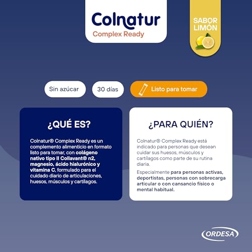 Colnatur Complex Ready Sabor Limón| 30 Sticks Monodosis | Colágeno con Magnesio, Ácido Hialurónico y Vitamina C Listo Para Tomar | Envase para 30 días - imagen 5