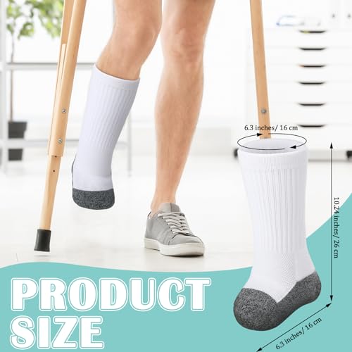12 Pcs Amputee Socks Crew Soft Prosthetic Socks Breathable Elastic Stump Shrinker Cotton Prosthetic Leg Accessory2
