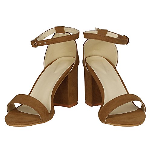 Image of Misto Women's and Girl's Formal Casual Suede Leather Block Heel Sandal
