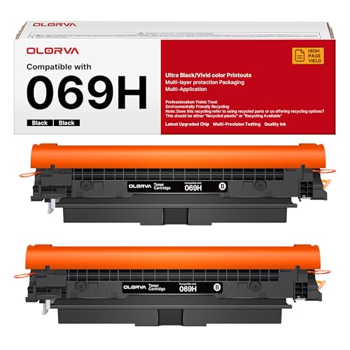 069H Black Toner Cartridges 2 Pack High Yield for Canon 069 069H Mf753cdw