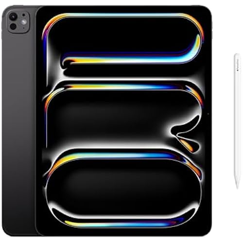 Apple iPad Pro 13-inch (M5): Ultra Retina XDR Display - 2TB, LiDAR Scanner, Wi-Fi 7 with N1 + 5G Cellular with C1X chip, Face ID — Space Black with Apple Pencil Pro