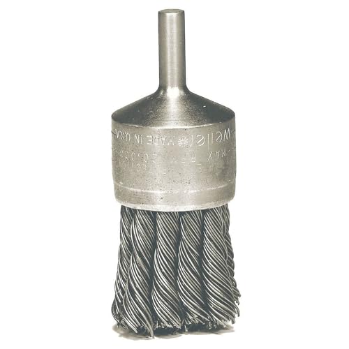 Knot Wire End Wire Brush, Steel, 1-1/8