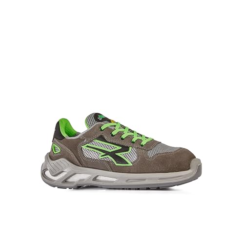 U-Power Spectre, Scarpe Antinfortunistiche, Scarpe Da Ginnastica Unisex Leggere Antiperforazione, Suola In Rafia, Inserto Infinergy, Con Puntale In Alluminio (Green_44) - 2