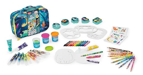 Maped Creativ Jungle Fever Case with 50 Pieces, Creative & Colourful Activities, Jumbo Pencils - Image 4