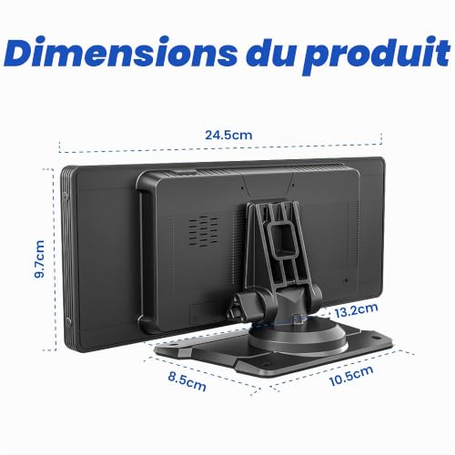 JUZELY Carplay Voiture pour Citroen AMI 2020-2023, CarPlay Voiture & Android Auto sans Fil,sans Fil avec Caméra de Recul 10.26" Écran Tactile – vue 2
