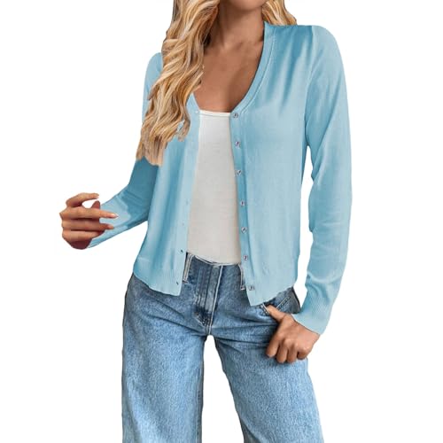 Chaqueta de entretiempo para mujer ideal para paseos de verano y tardes frescas de punto